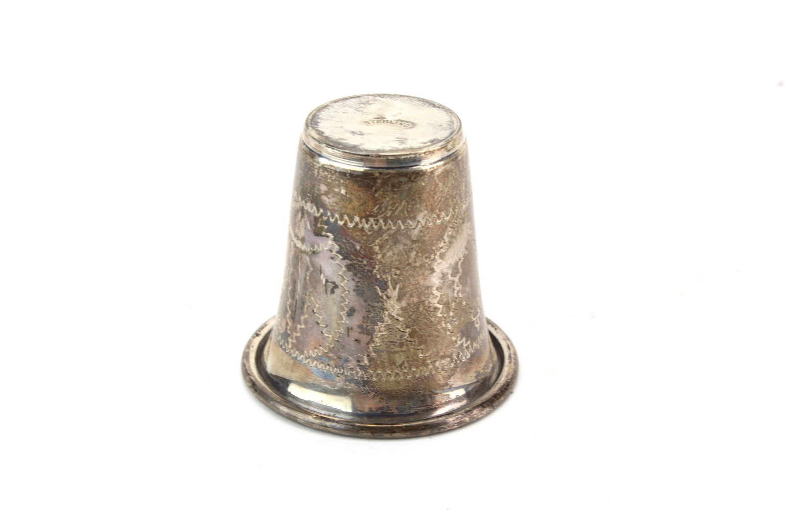 Sterling Silver Engraved Cup - 3