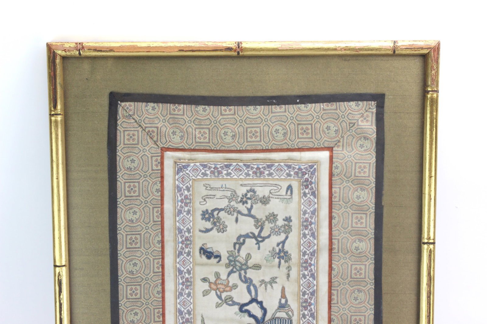 Framed Chinese Embroidered Panel - 2
