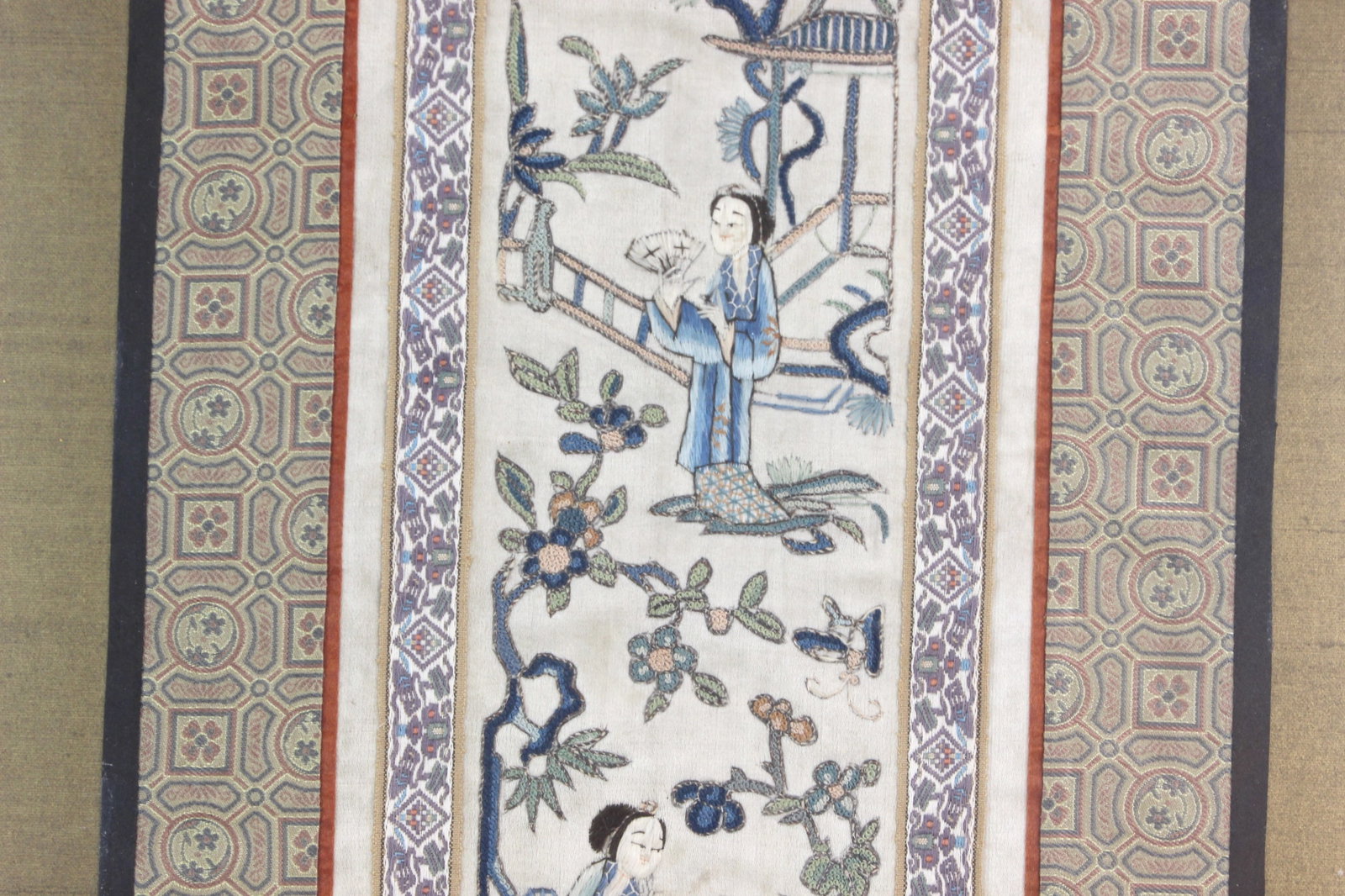 Framed Chinese Embroidered Panel - 3