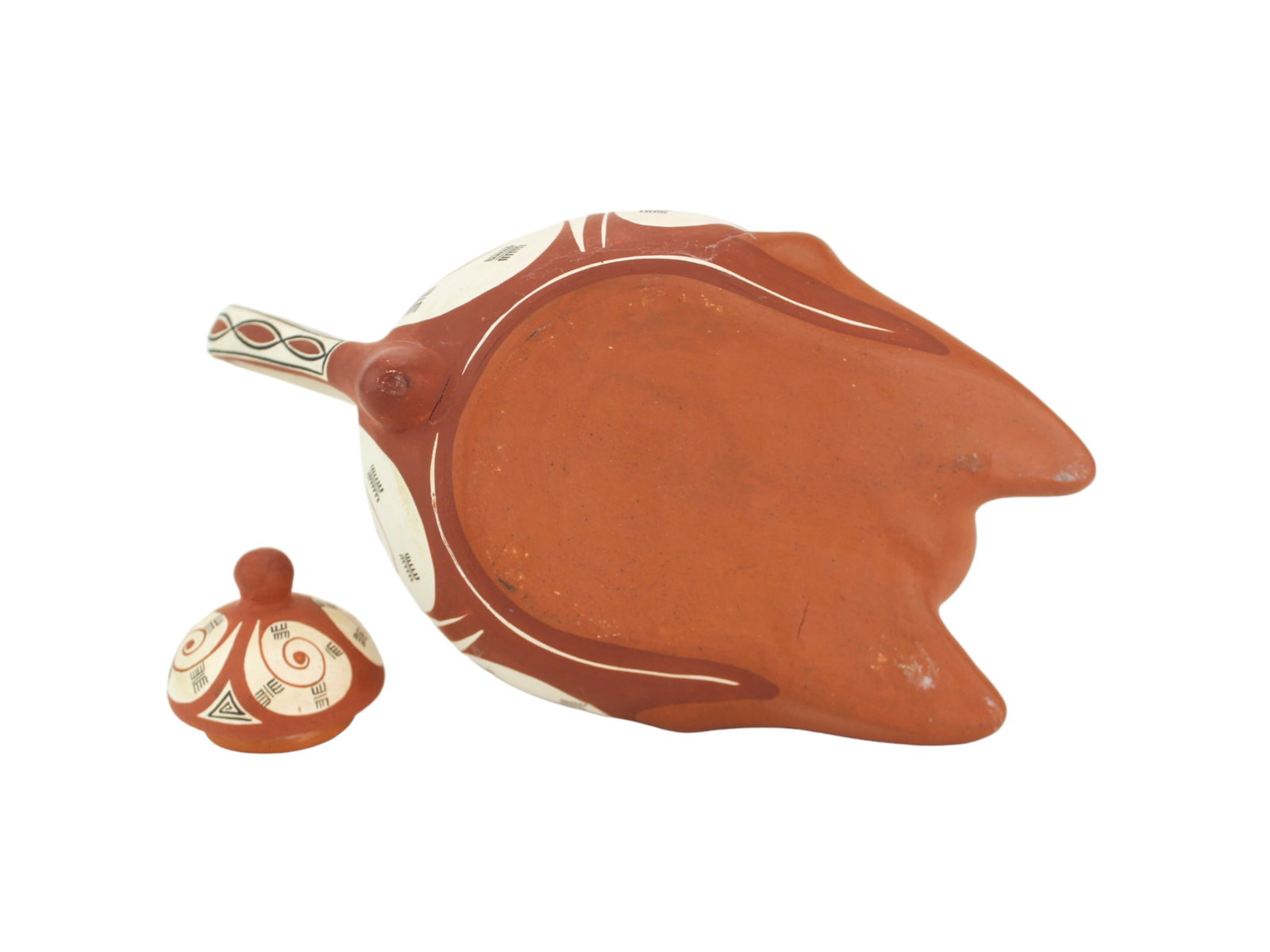 Handcrafted Figural Pottery Teapot - 6