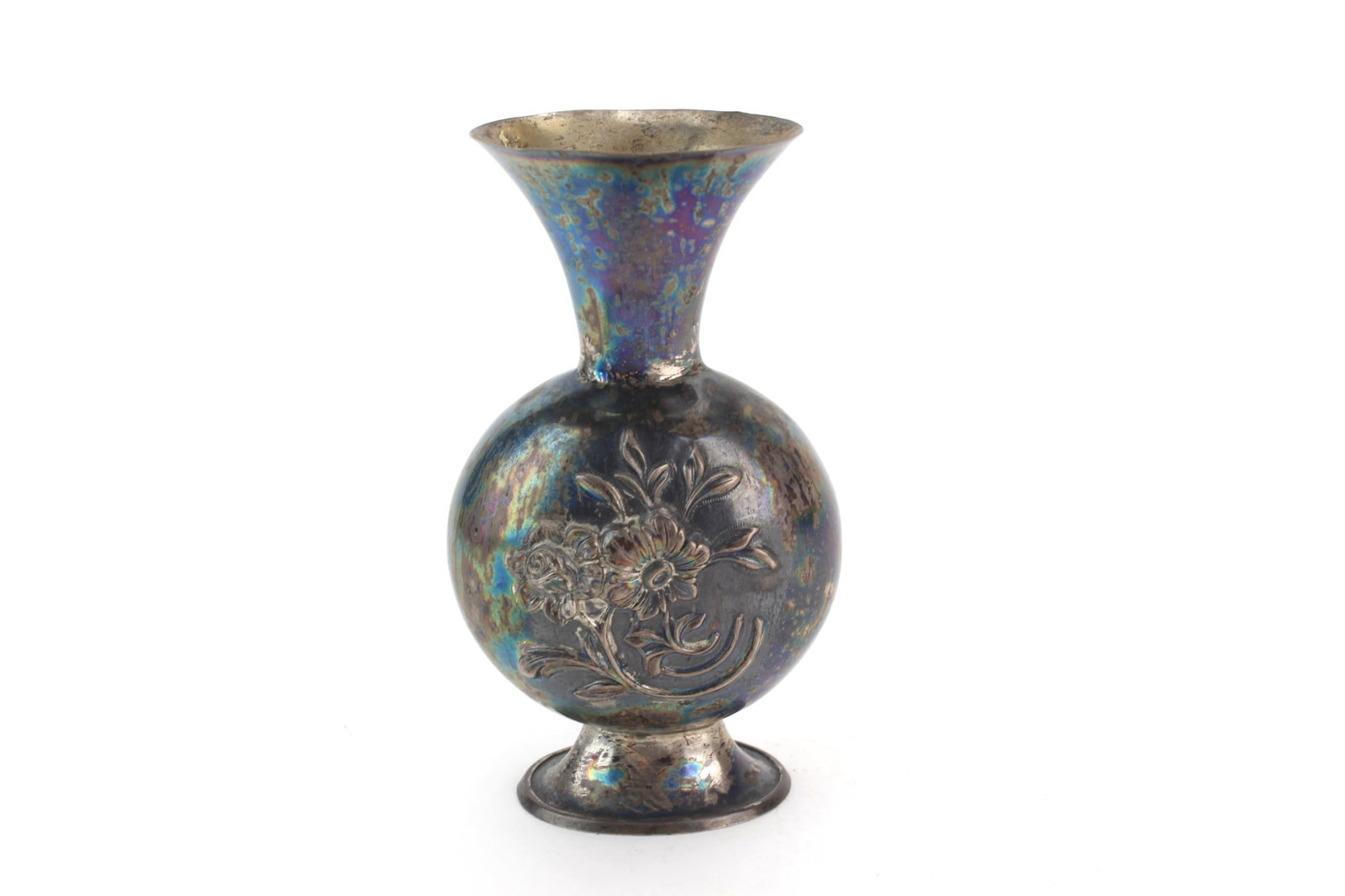 Small Silver Floral Vase (1 of 7)