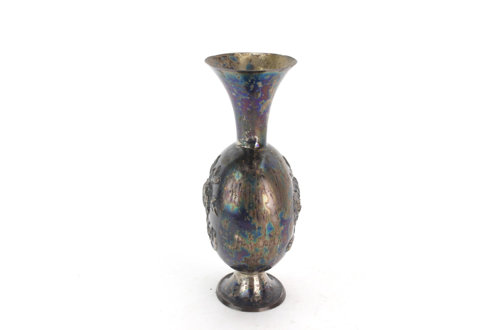Small Silver Floral Vase - 2