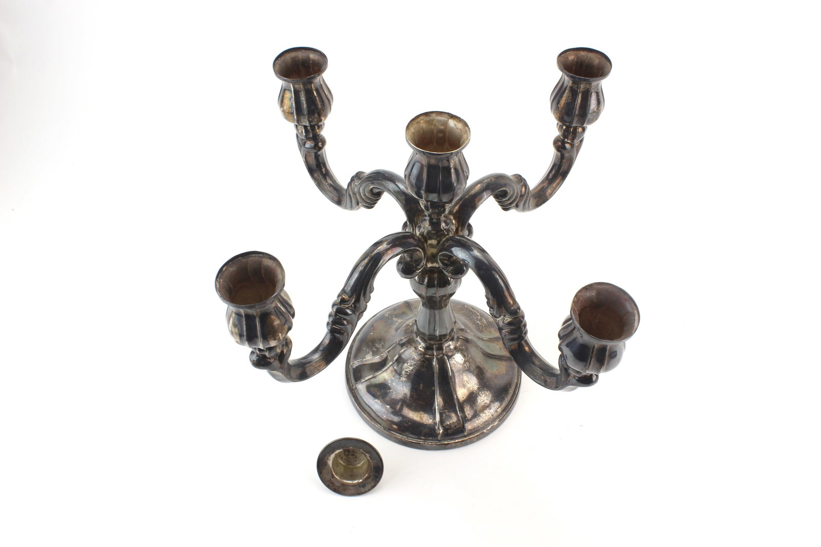 835 Silver 5-Light Candelabra - 2