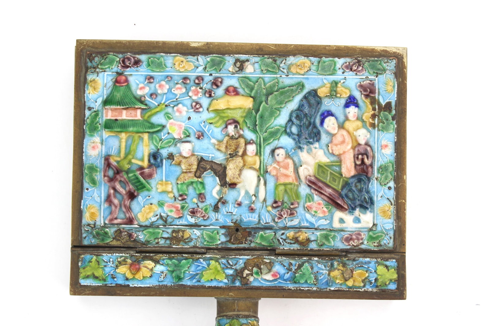 Chinese Enamel Brass Box - 2
