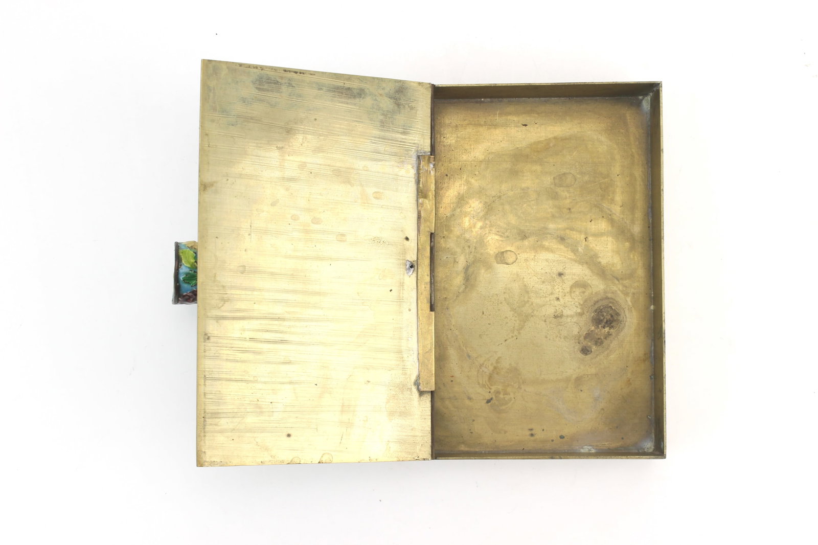 Chinese Enamel Brass Box - 3