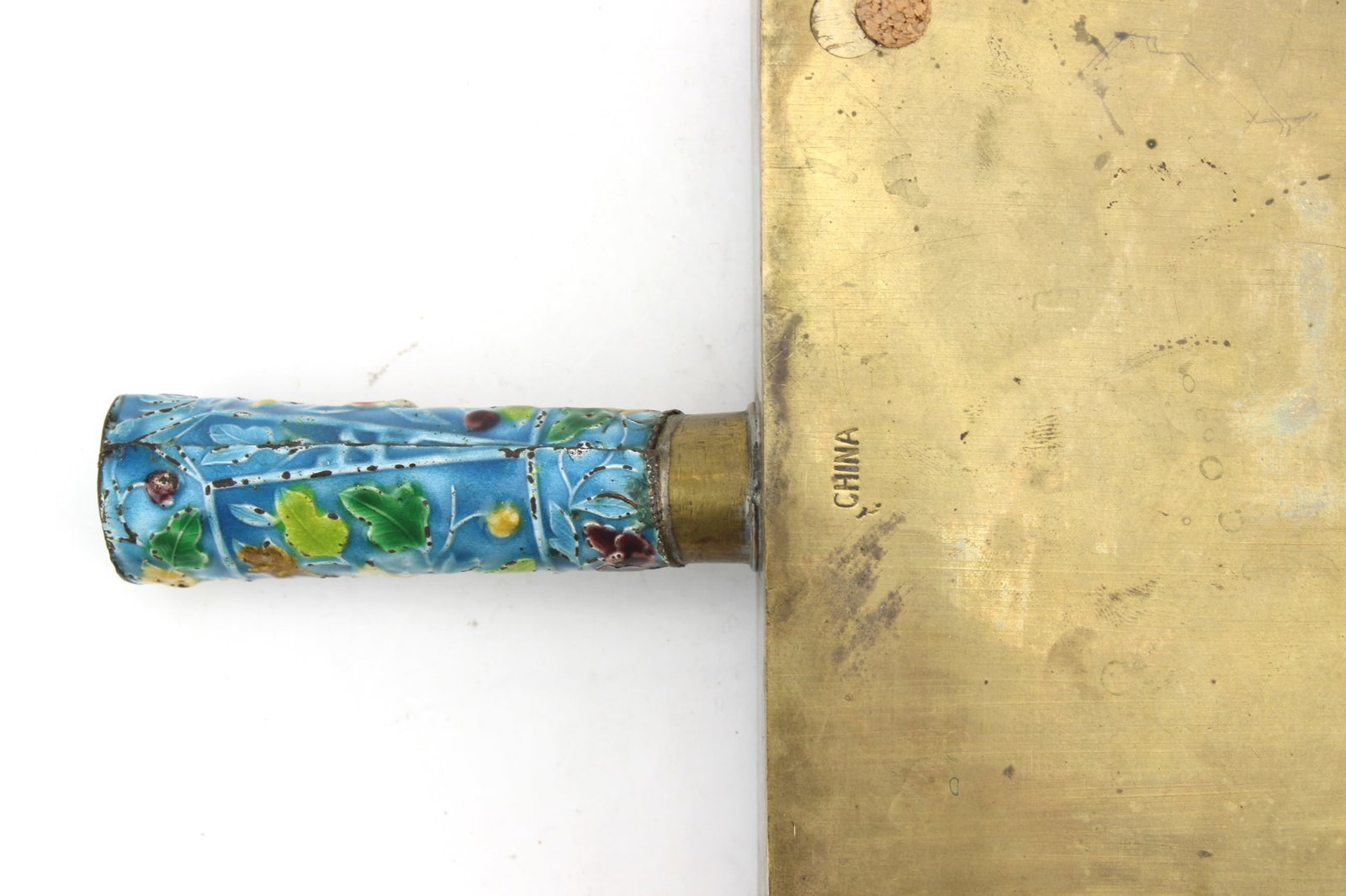 Chinese Enamel Brass Box - 7