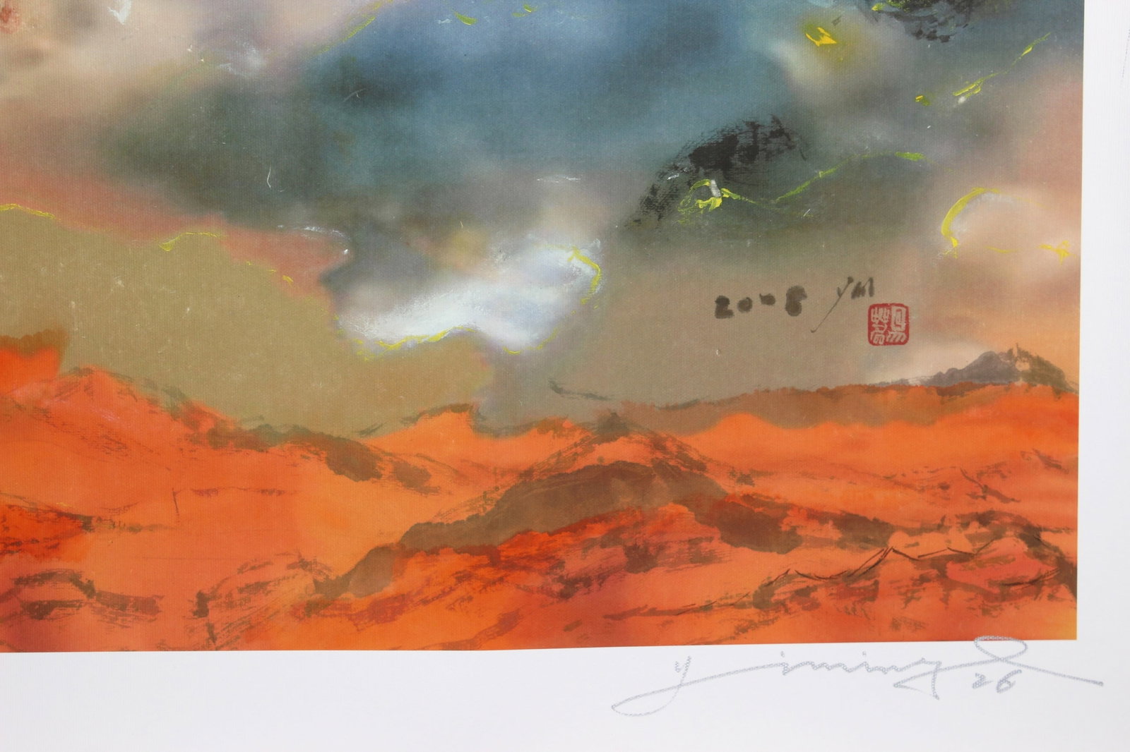 Yi Ming Signed Original Color Lithograph - 2