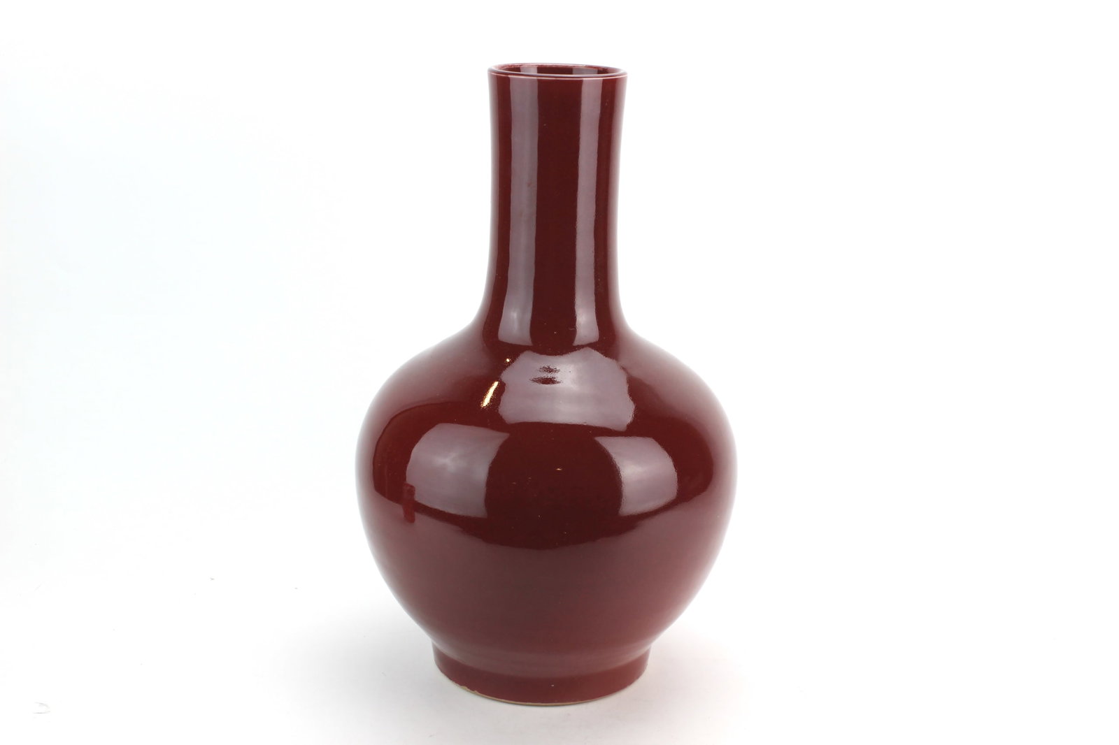 Large Chinese Oxblood Glazed Porcelain Vase (1 of 7)