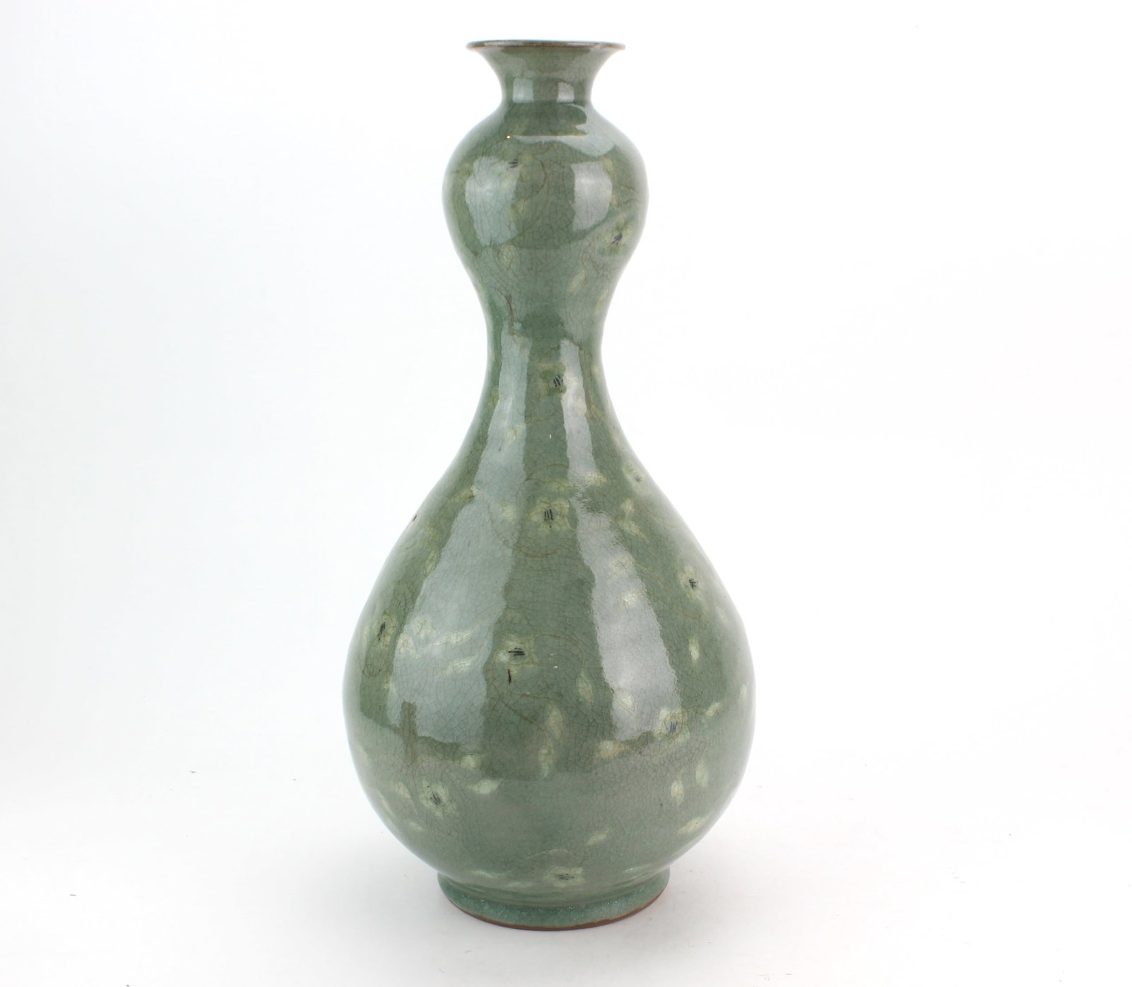 Korean Celadon Floral Gourd Vase (1 of 9)
