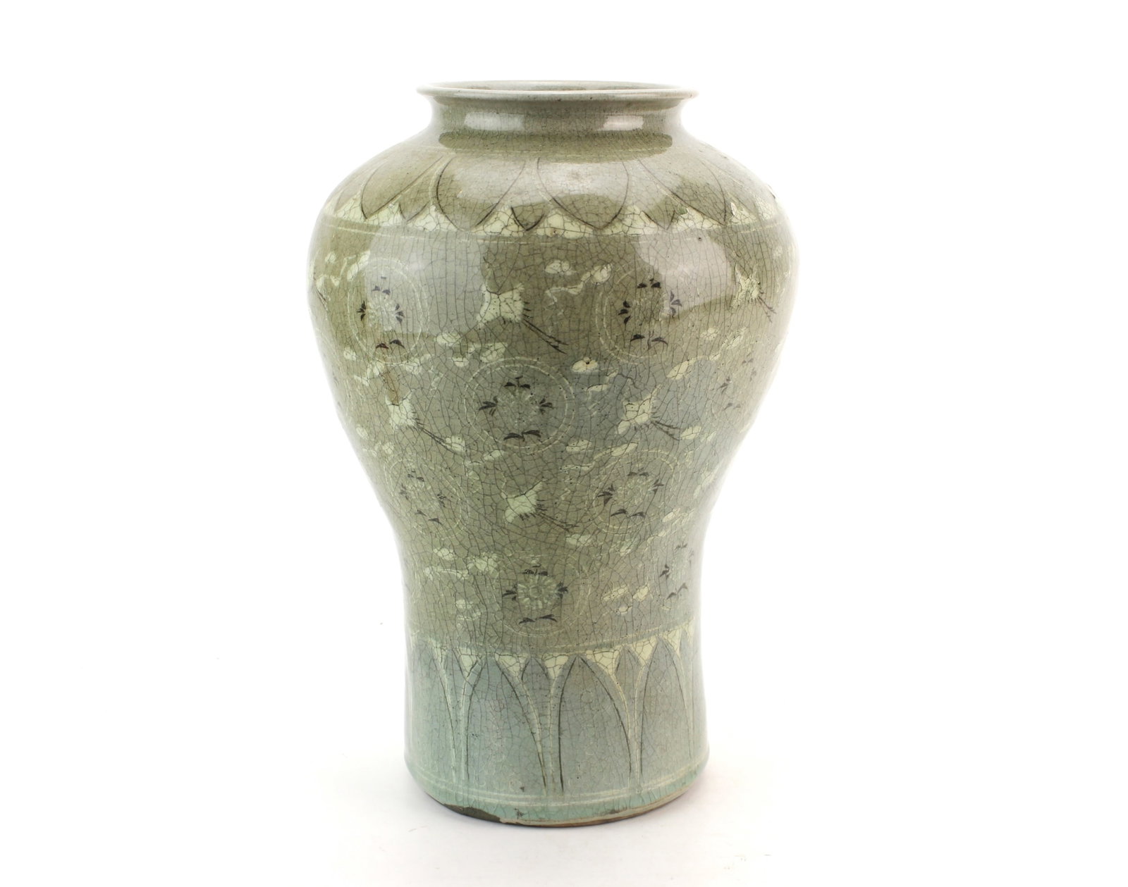 Korean Celadon Glazed Porcelain Vase (1 of 8)