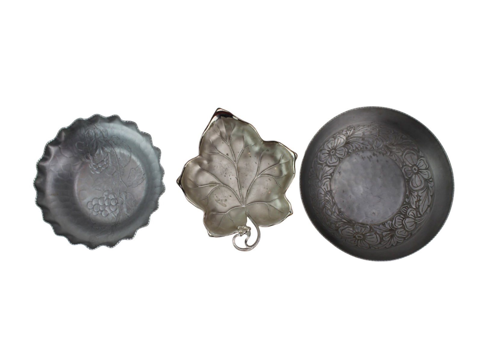 Three Metal Table Serving Bowls - 2