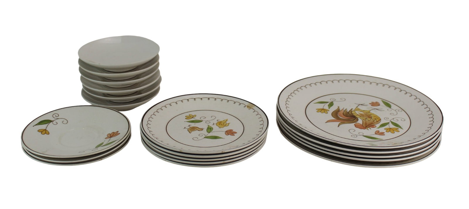 19 Pcs of Japanese Cera-Stone shibui Dinner Set (1 of 13)