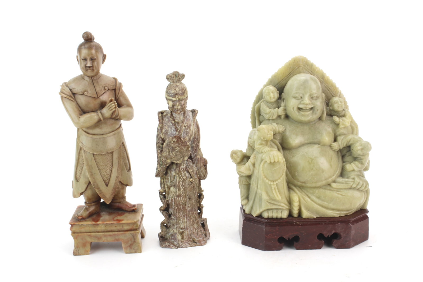 Three Chinese Soapstone Figures (1 of 20)