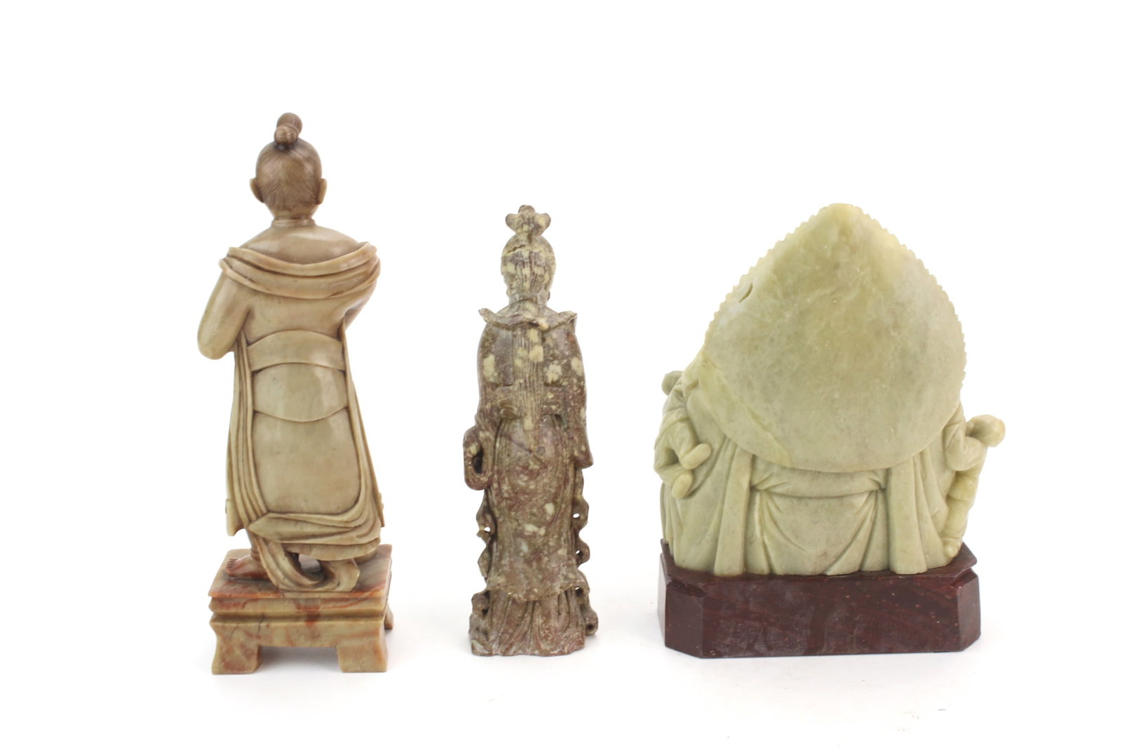 Three Chinese Soapstone Figures - 3
