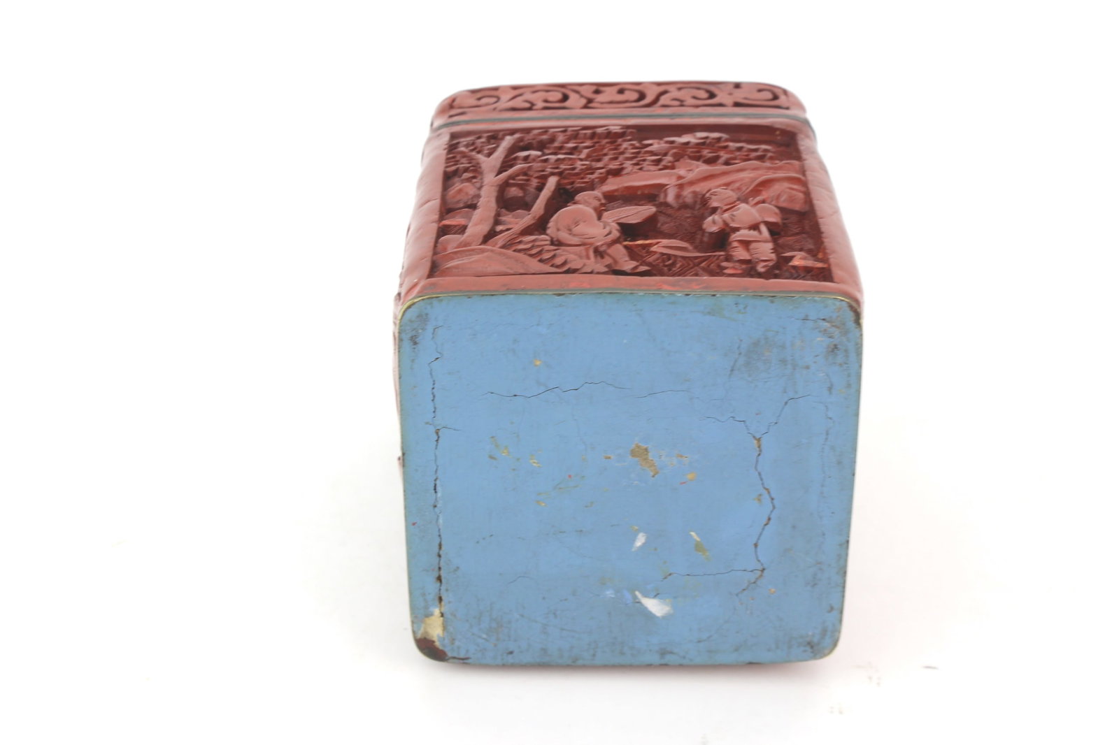 Cinnabar Tea Caddy with Fitted Tray - 8