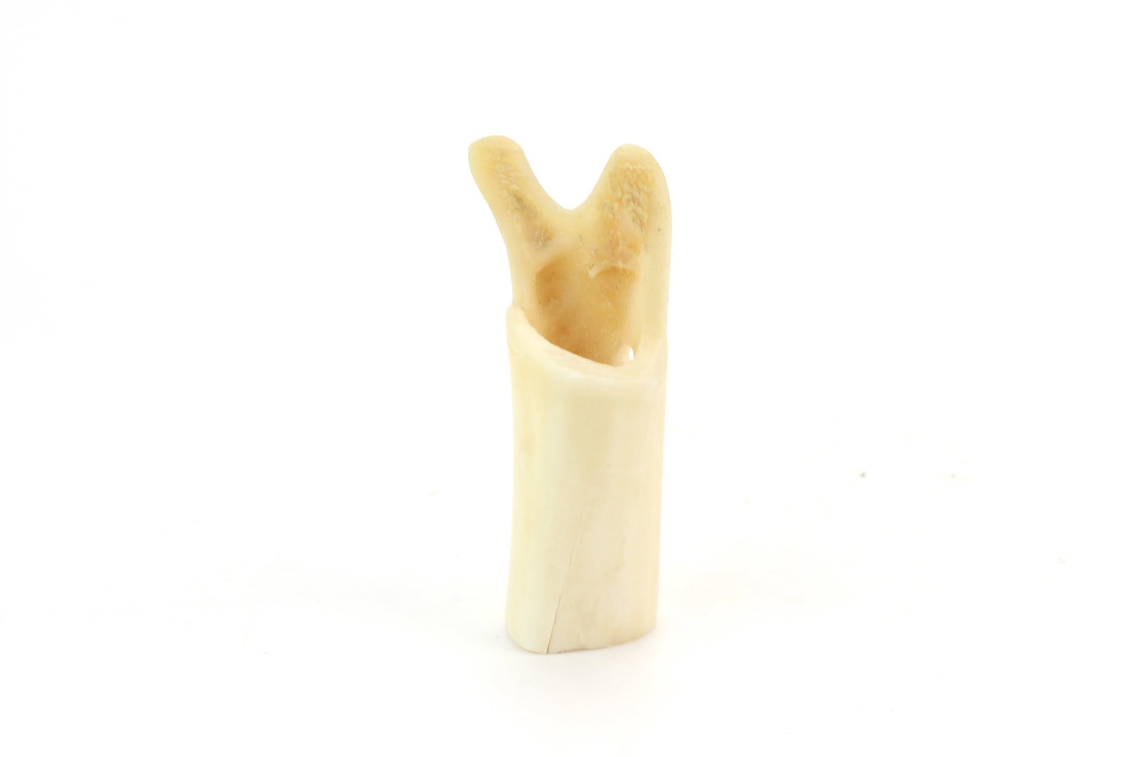 Bone Snuff Bottle & Face Carving - 9