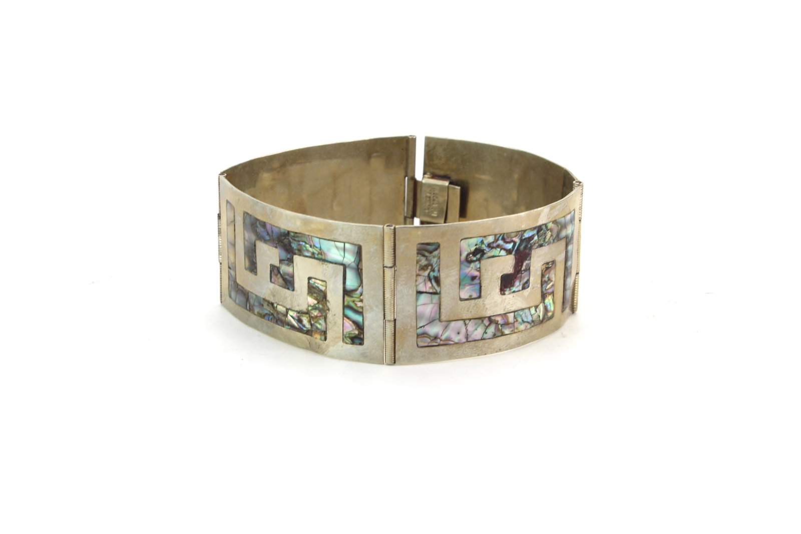 Mexican Abalone Inlay Bracelet (1 of 3)