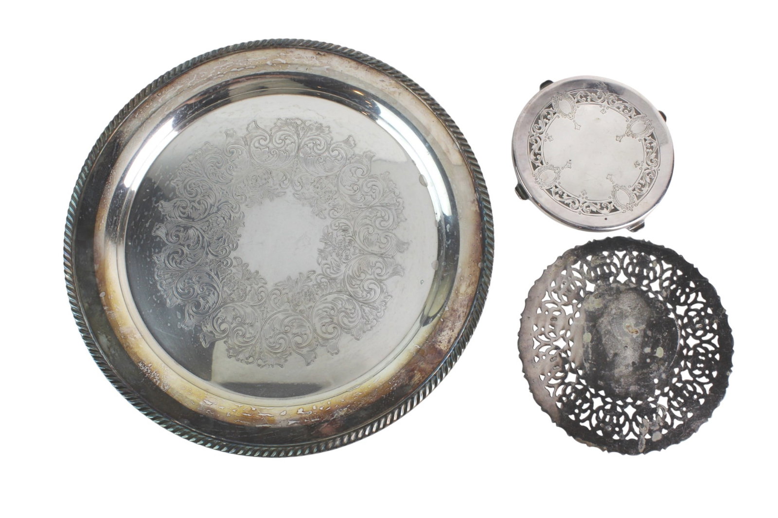 Three Silverplated Serving Items (1 of 14)