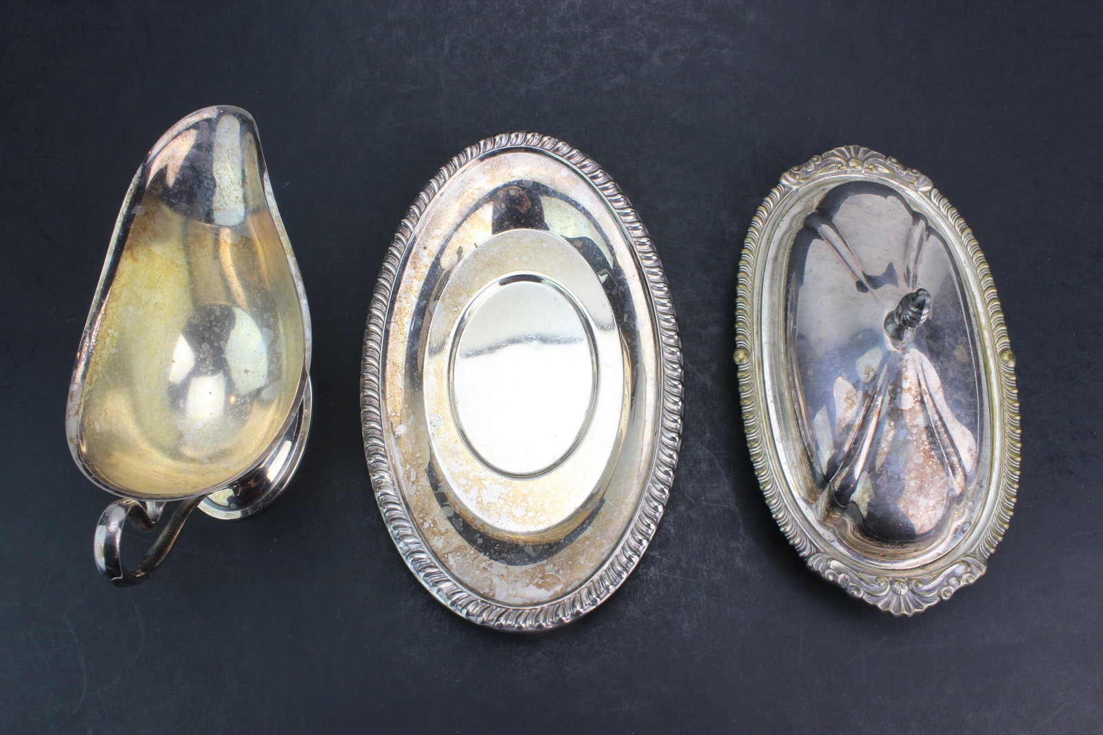 Four Vintage Silverplate Holloware Pieces (1 of 13)
