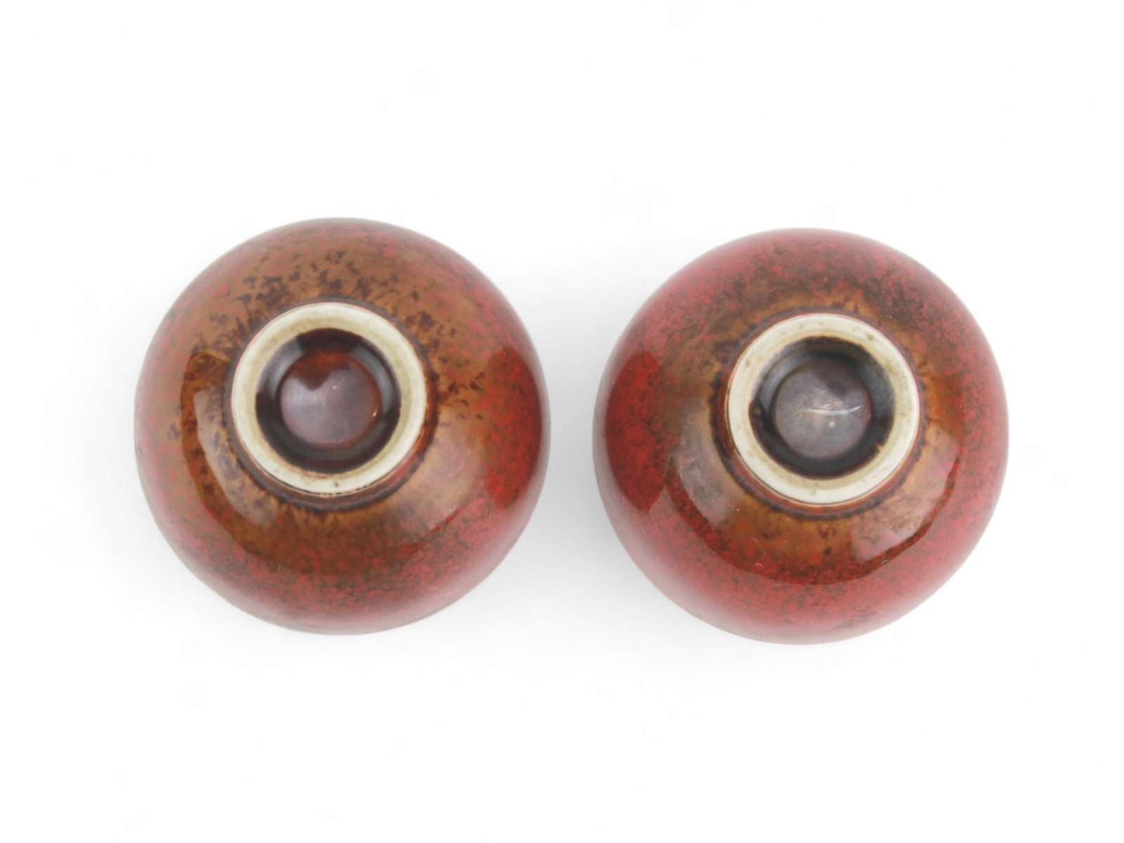 Two Chinese Oxblood Glazed Tea Cups - 4