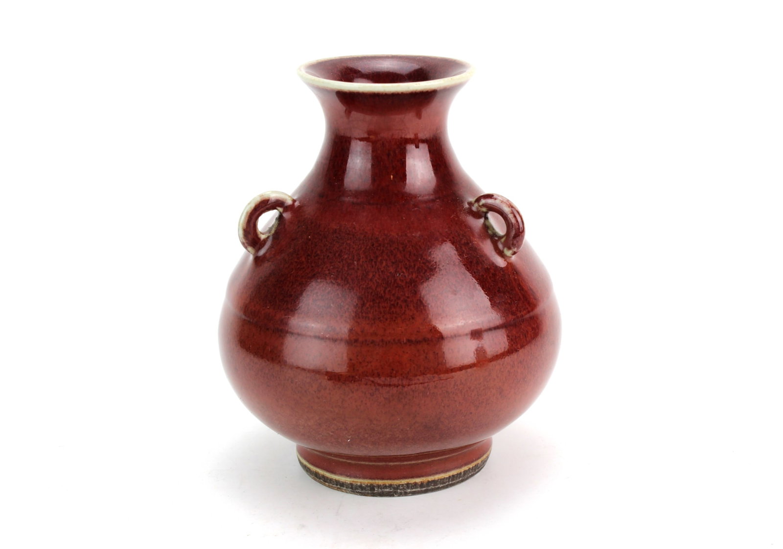 Chinese Sang de Boeuf Triple Handles Vase (1 of 5)