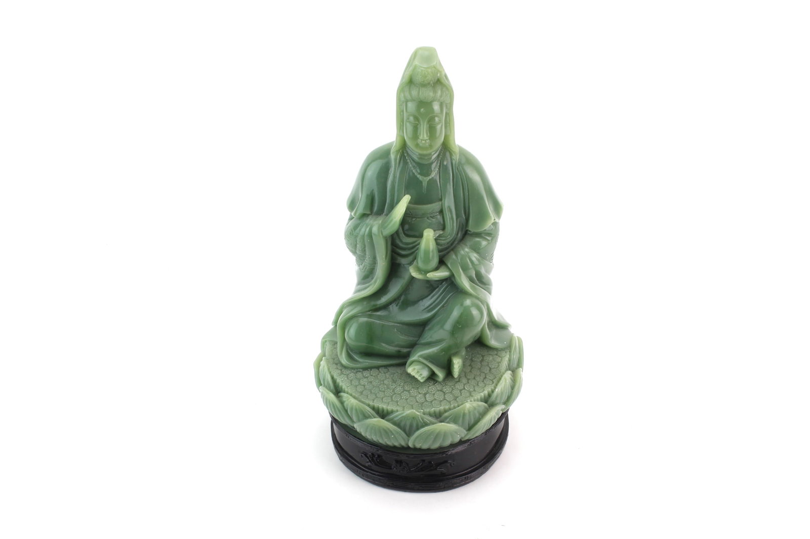 Pair Green Resin Figurines - 10