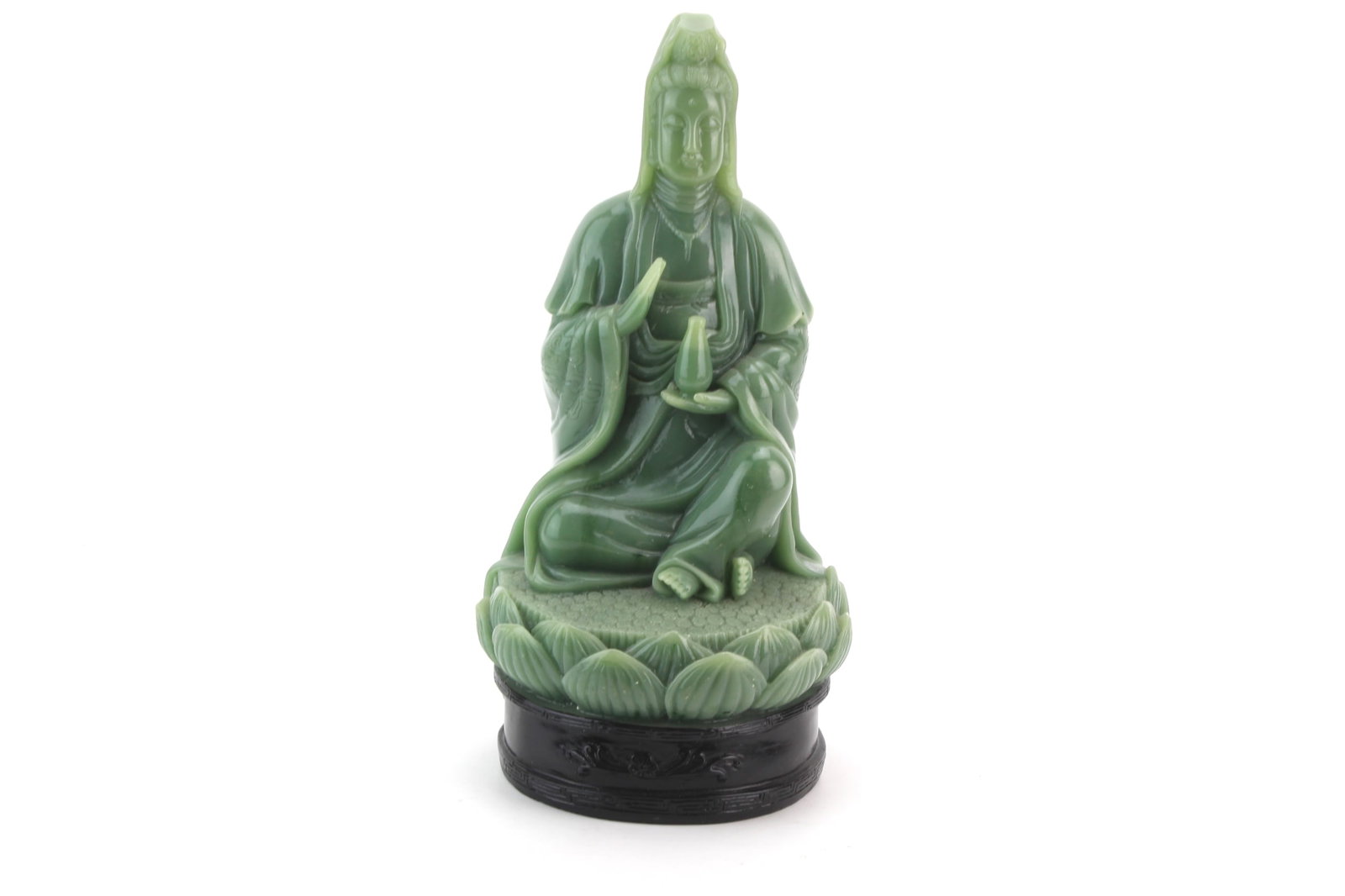 Pair Green Resin Figurines - 7