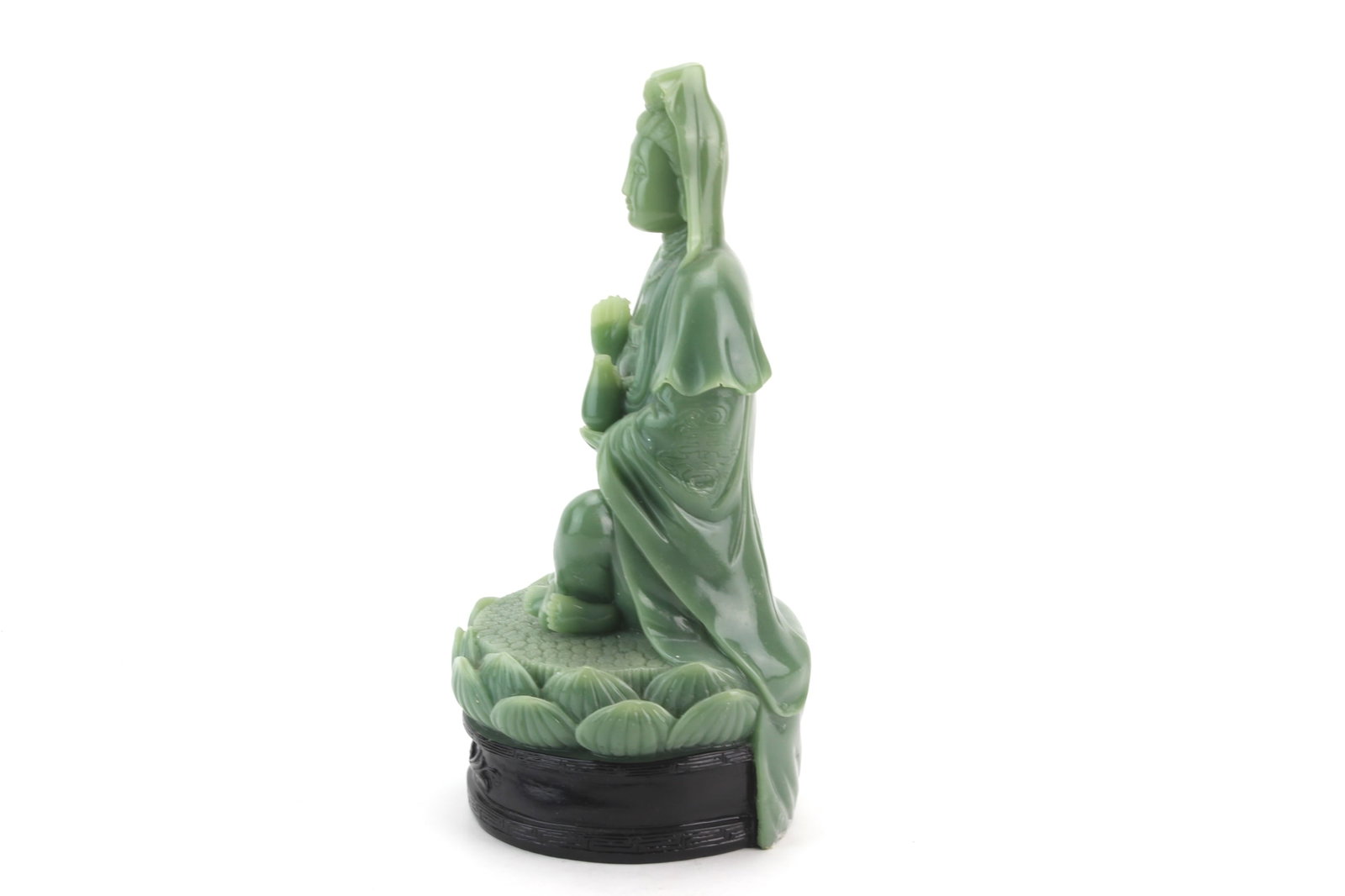 Pair Green Resin Figurines - 8