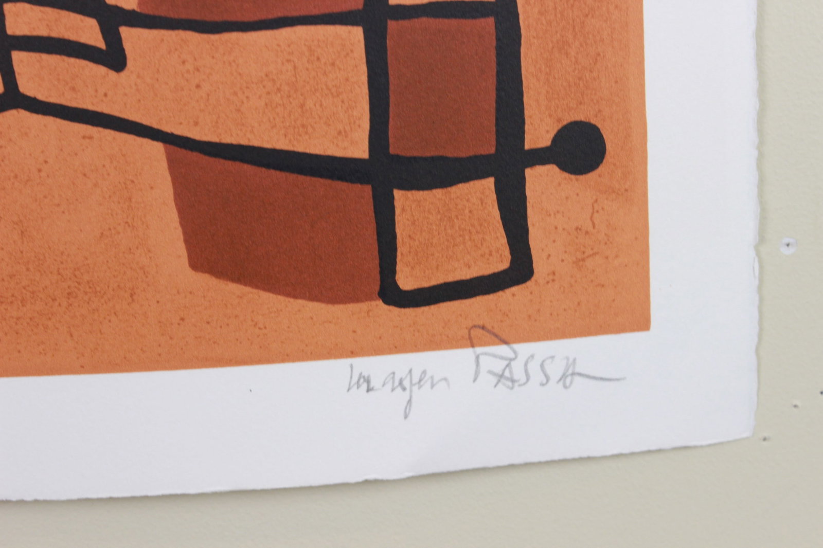 Mayeu Passa, Camouflage, Signed Lithograph - 2