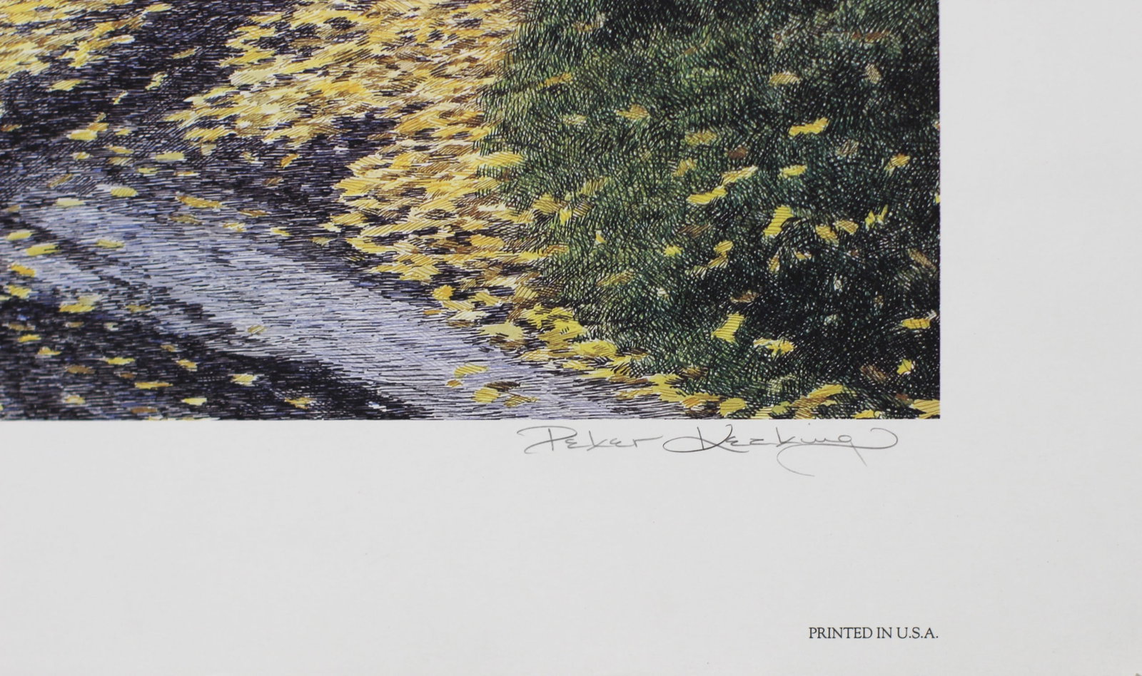 Peter Keating, "Autumn Barnyard", Signed Print - 2