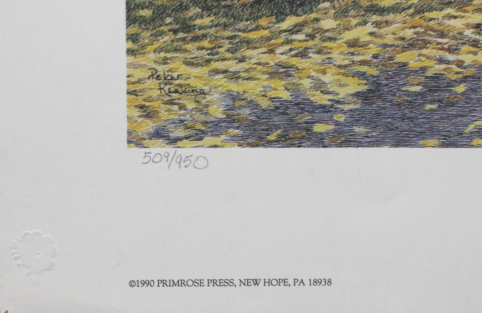 Peter Keating, "Autumn Barnyard", Signed Print - 4