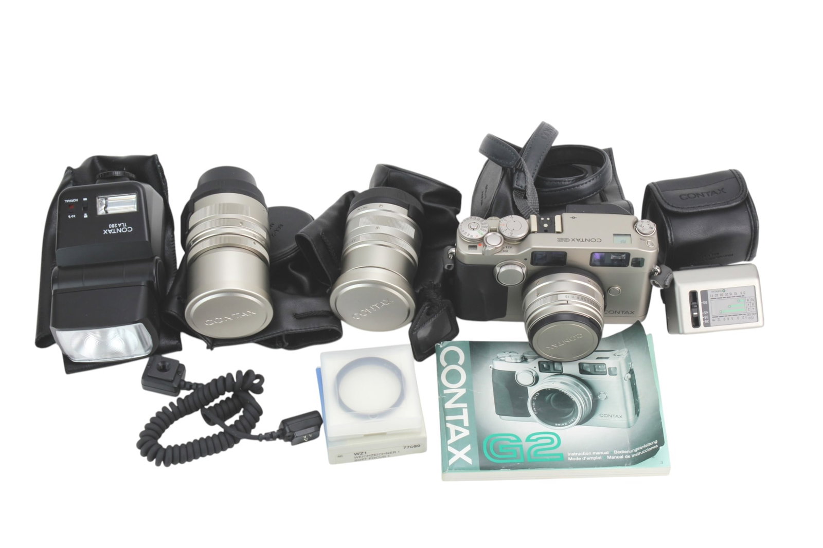 Contax G2 Kit w/ Lenses Flash & Acc (1 of 20)