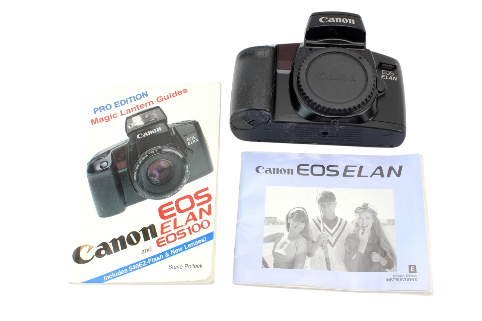 Canon EOS Elan 35 mm Film Camera: Canon EOS Elan 35 mm SLR Film Camera body. Circa 1991. Not tested.