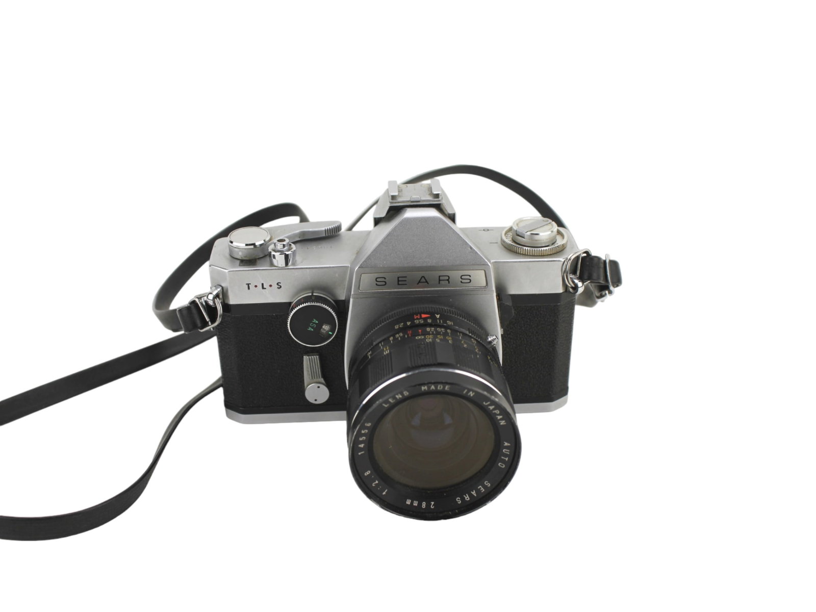 SEARS TLS 35MM SLR CAMERA: Sears TLS 35mm SLR camera, circa 1967.