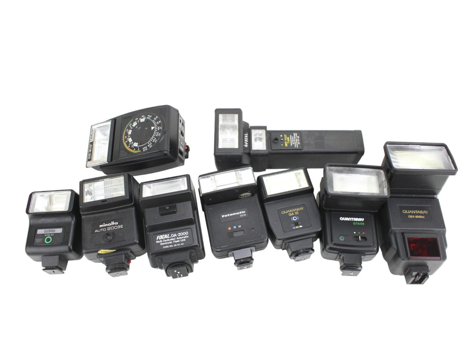 NINE VARIOUS CAMERA FLASHES (1 of 14)