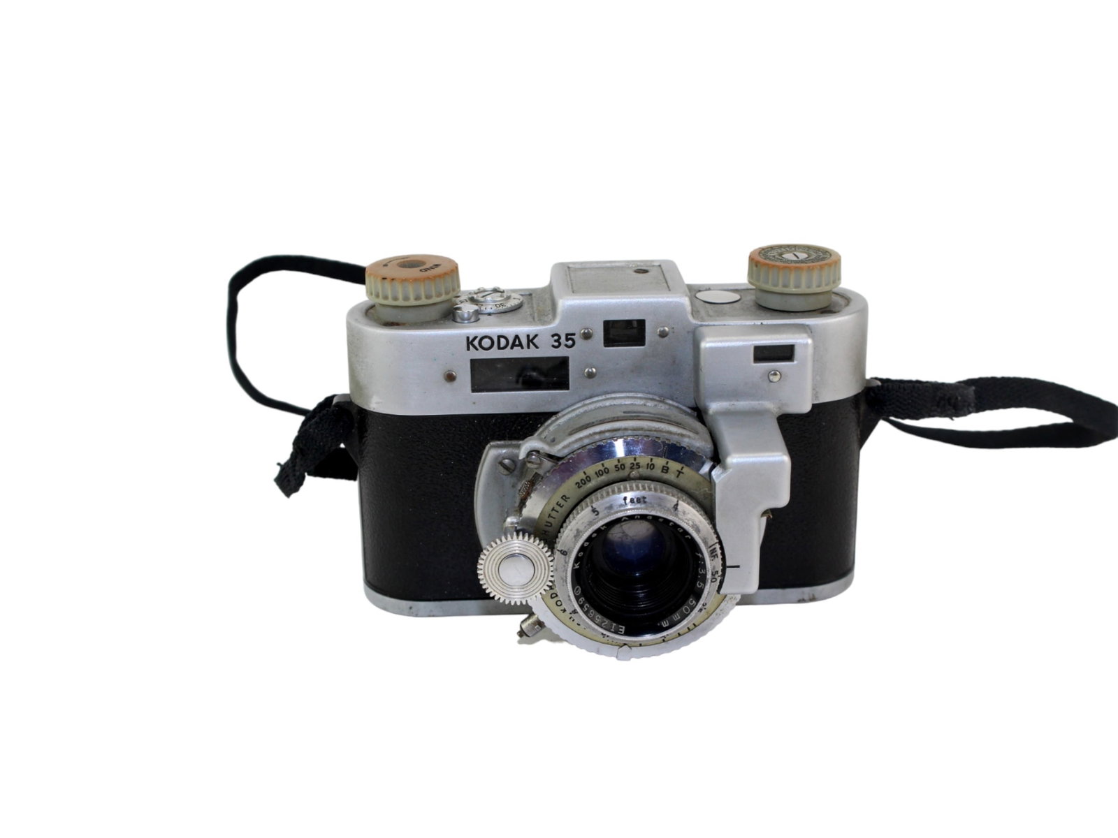 Kodak 35 35mm Rangefinder Camera: Kodak 35 35mm Rangefinder Camera. Circa 1938-1948.
