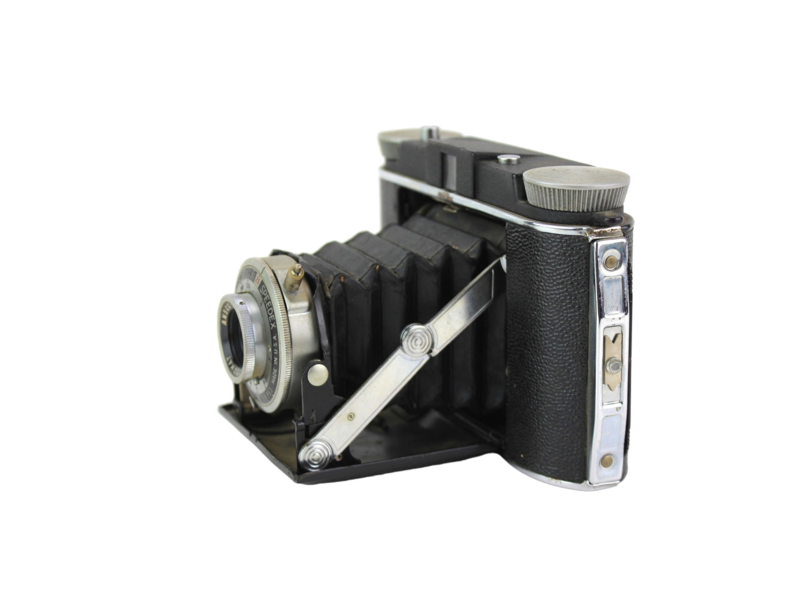 Ansco Standard Speedex Folding Camera: Ansco Standard Speedex Rollfilm 120 Folding Camera. Circa 1950.