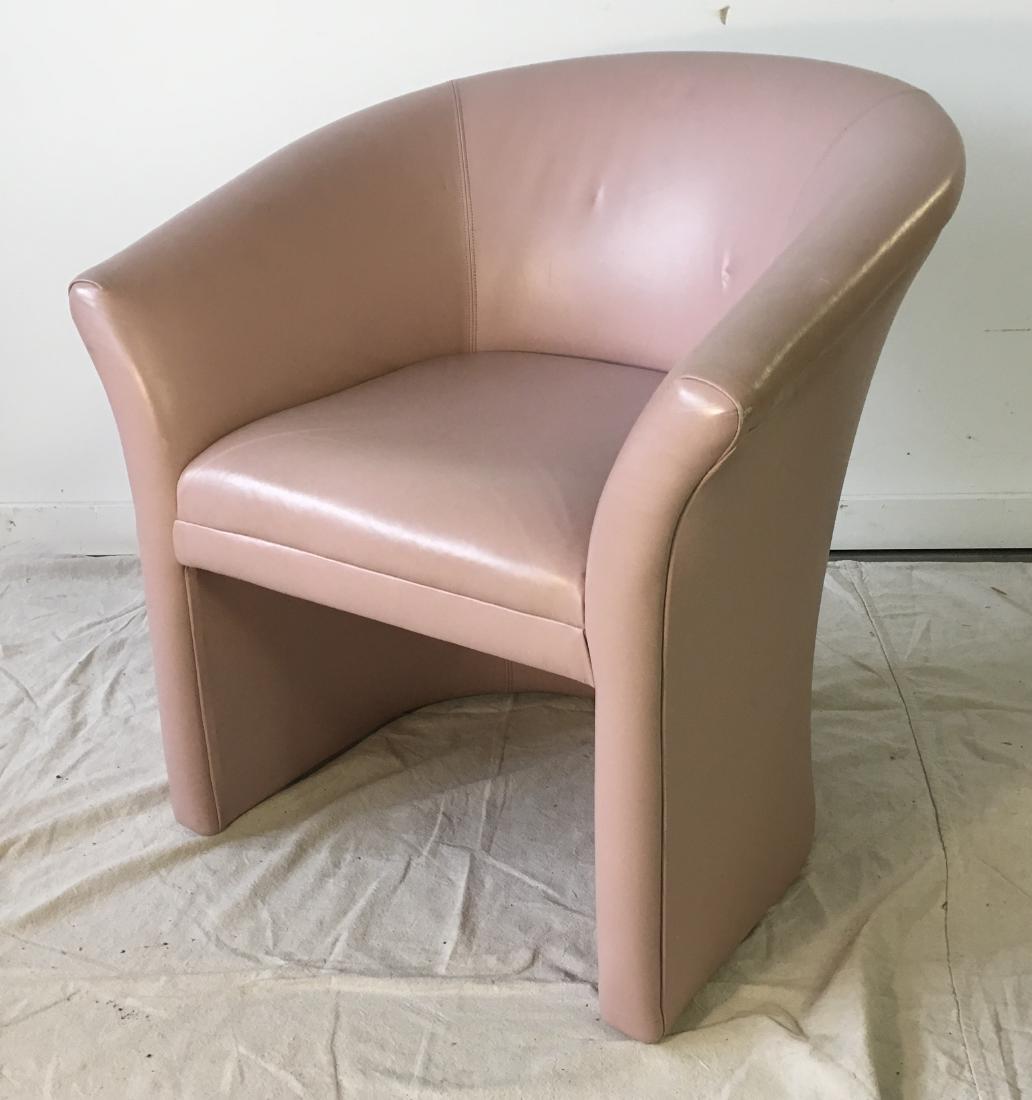 Vintage Pink Barrel Chair (1 of 4)