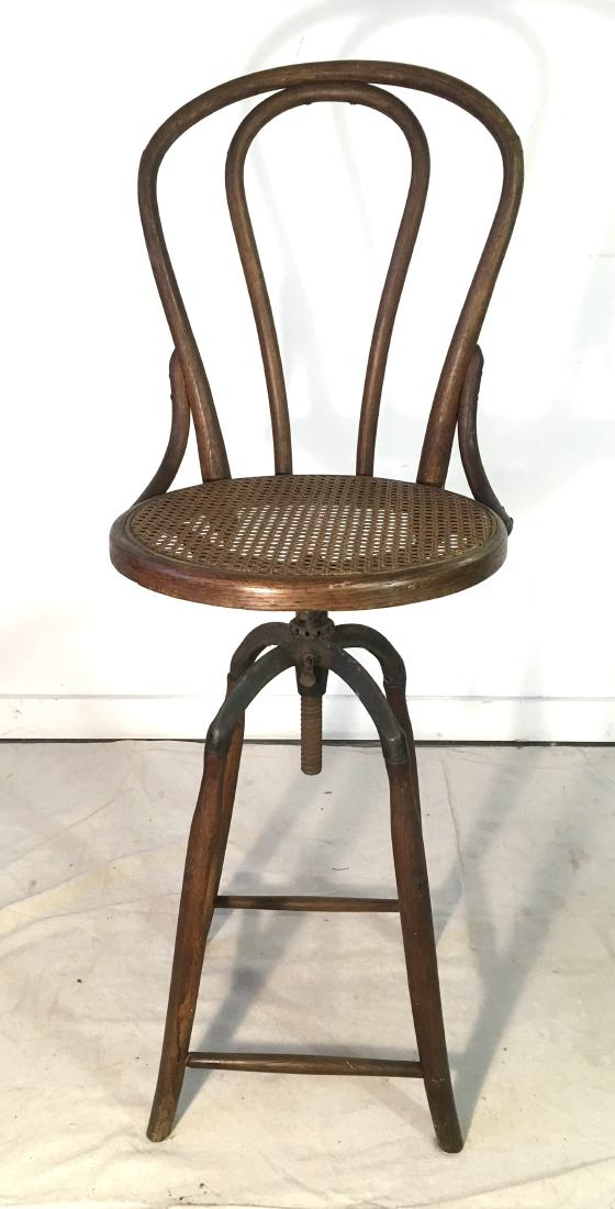 Antique Bentwood Tall Stool (1 of 5)