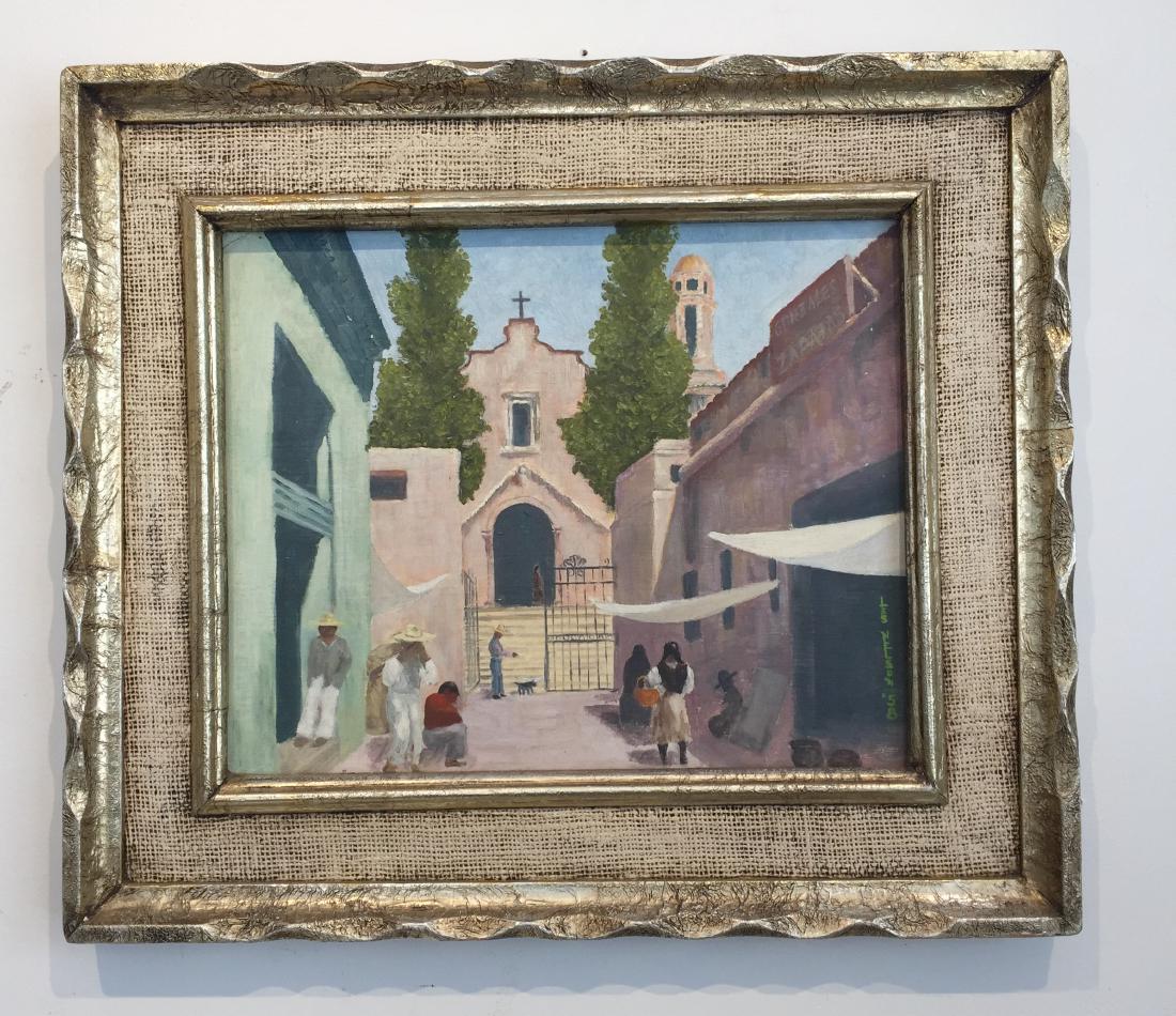 Oil Painting signed Les Nelson '58 (1 of 4)