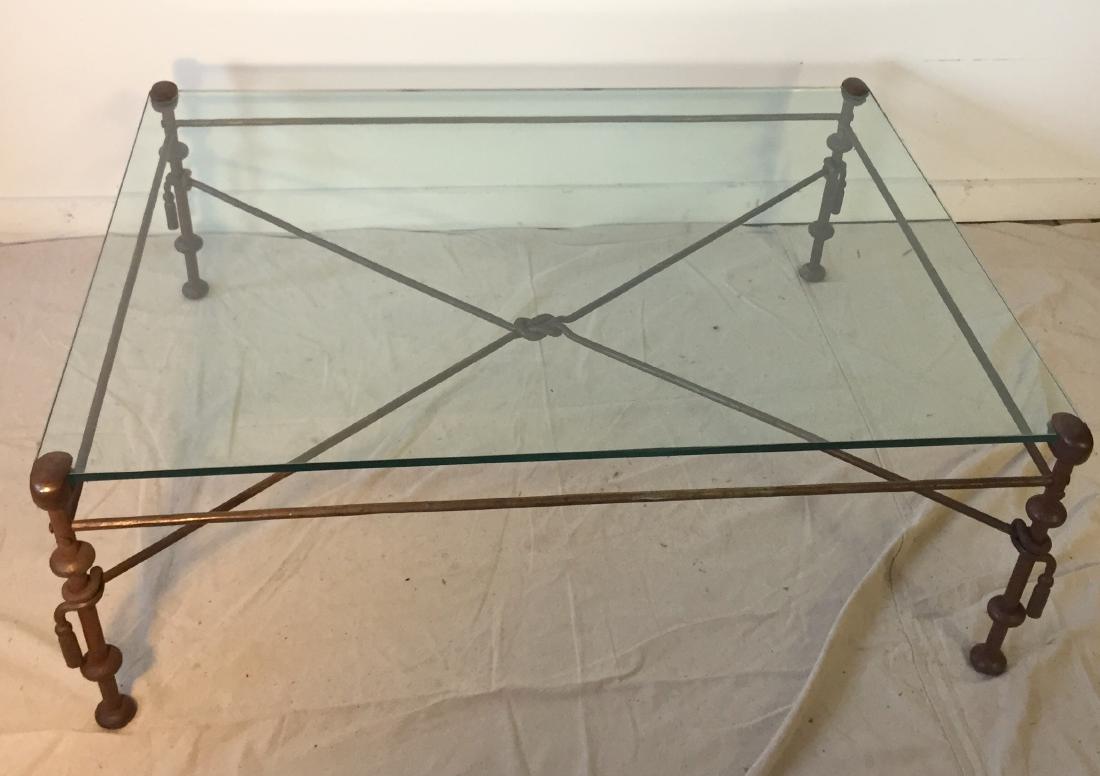 Iron and Glass Coffee Table (1 of 4)