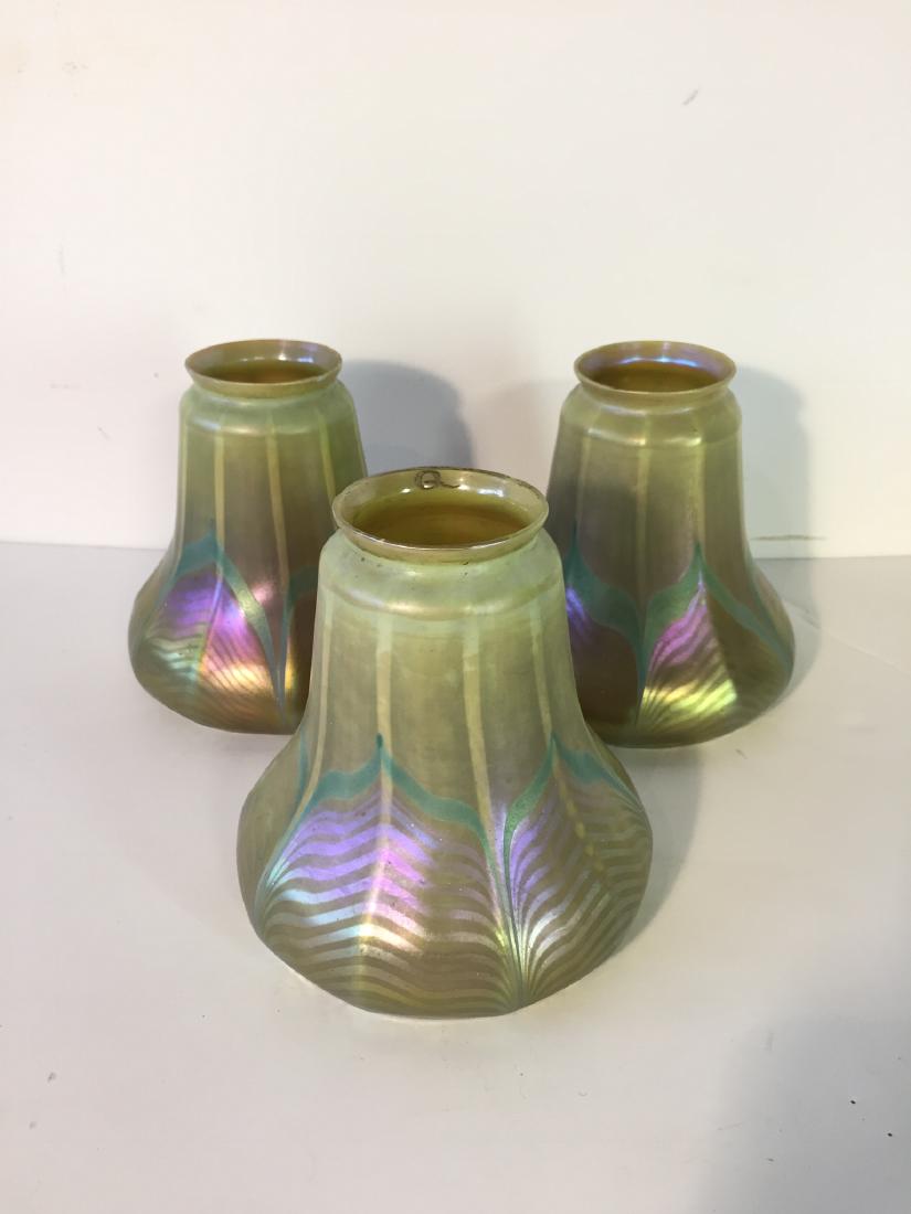 Antique Quezal Glass Shades (1 of 4)