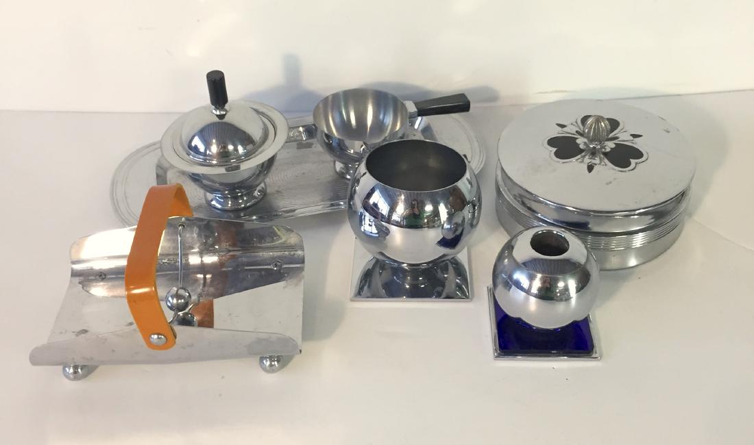Lot Art Deco Chase Chrome Items (1 of 5)