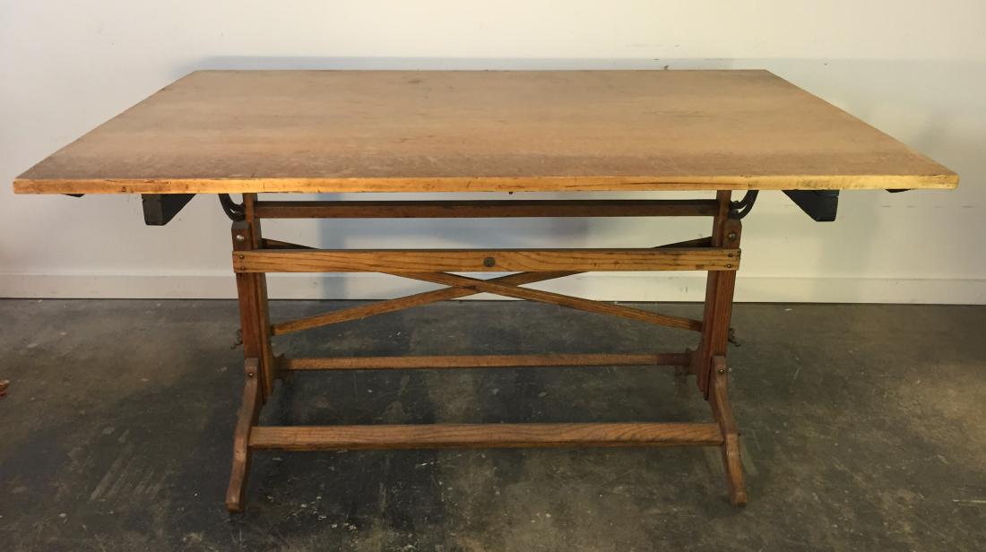 Large Vintage Drafting Table (1 of 6)