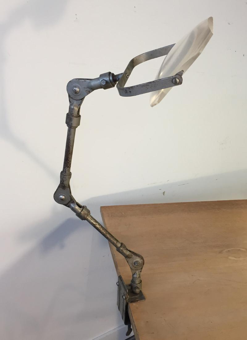 Vintage Industrial Articulated Magnifying Glass (1 of 5)