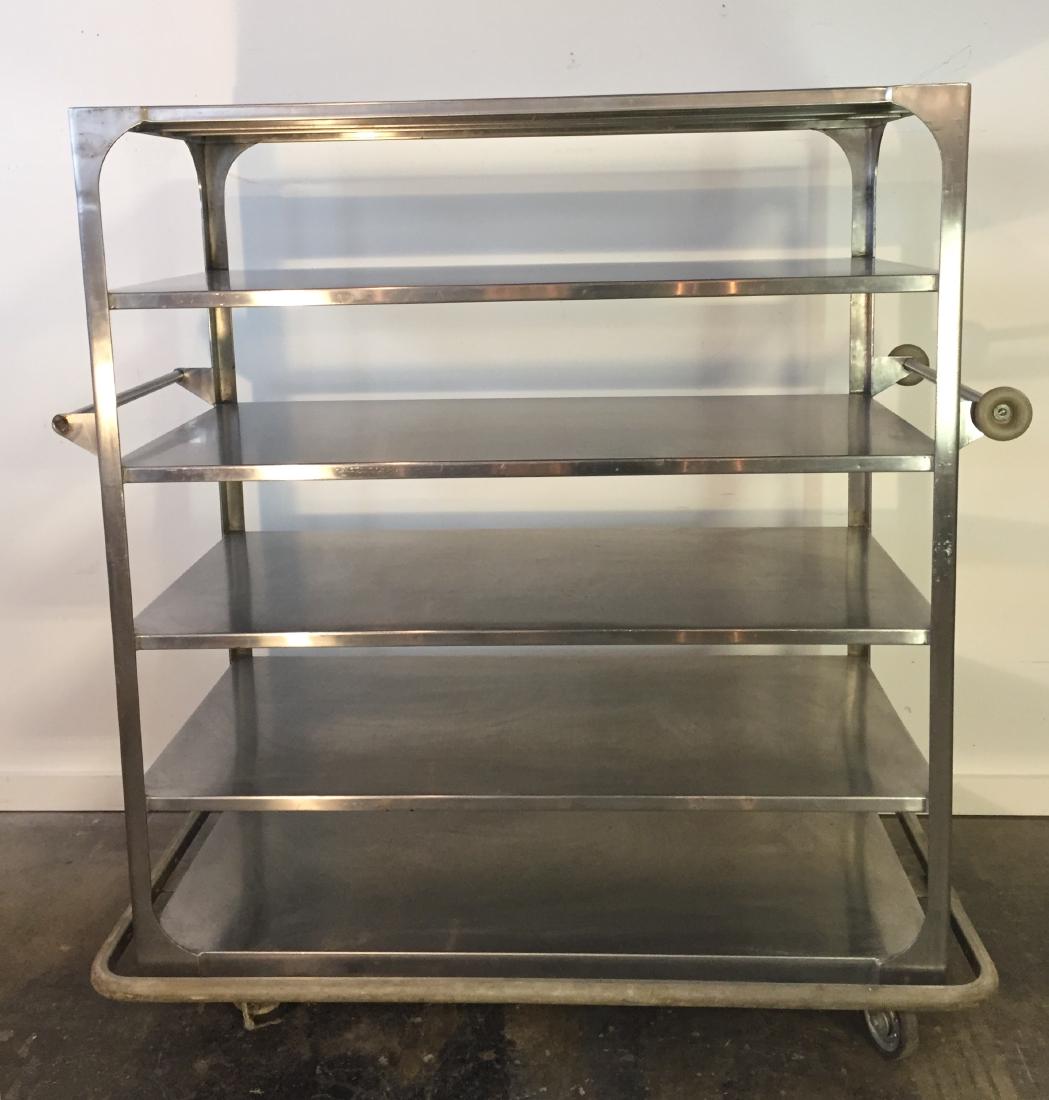 Stainless Steel Shelf Unit on Wheels
