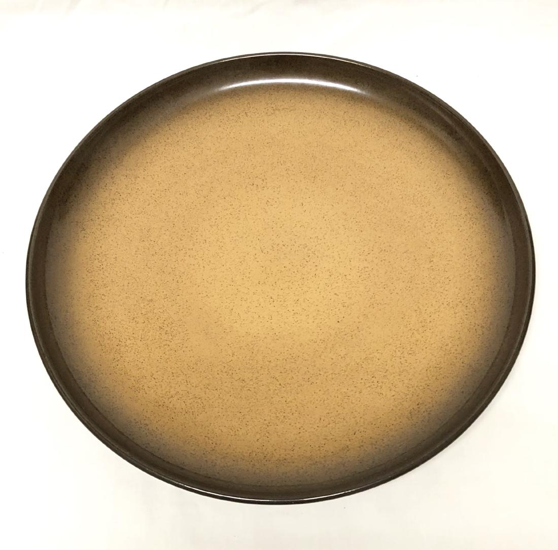 Edith Heath Ceramics Platter in Sea and Sand: This platter is in excellent, completely unused condition. It measures 15 1/4" across and 1 1/4" high.