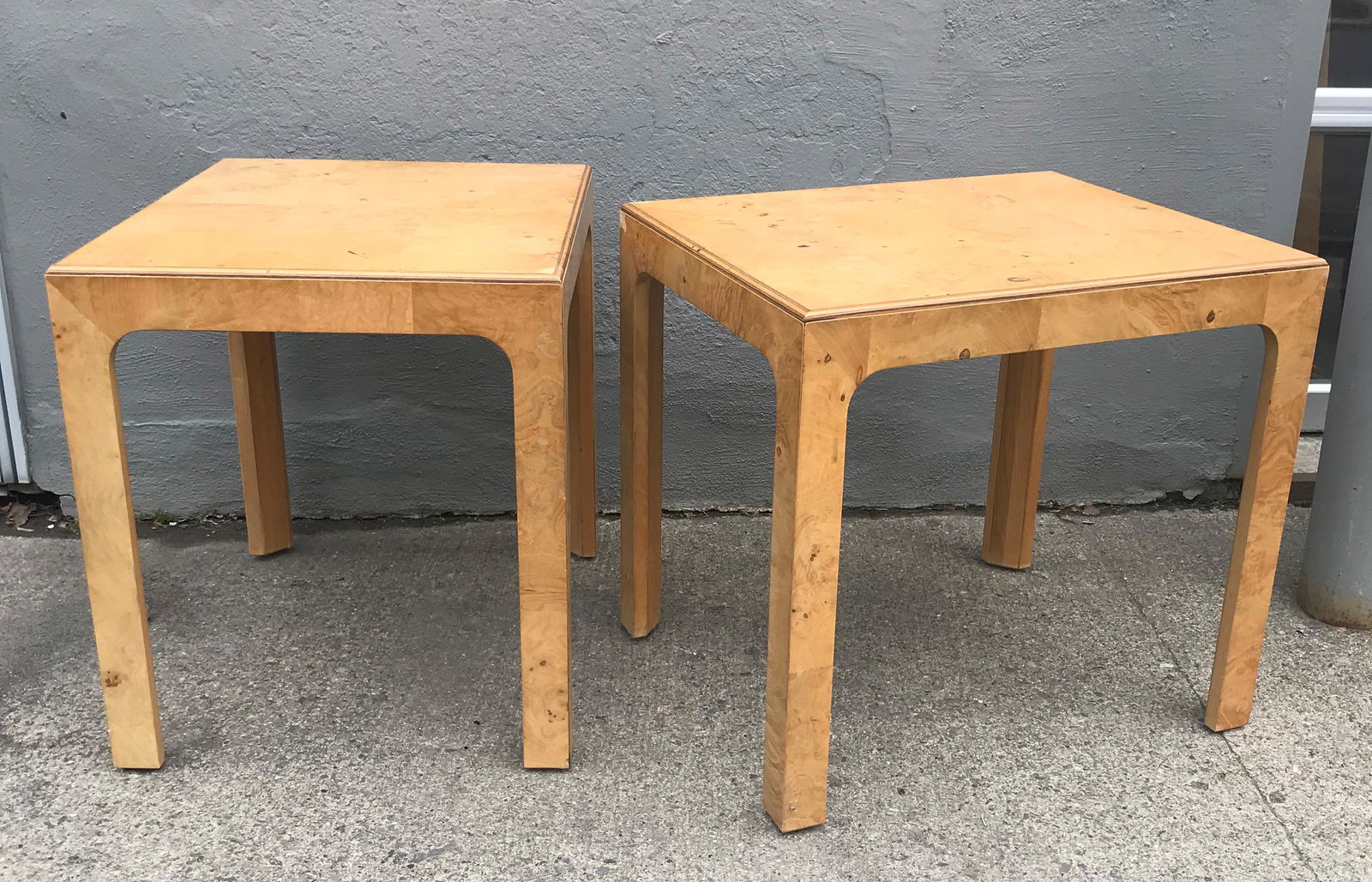 Pair Burl End Tables by Henredon (1 of 5)