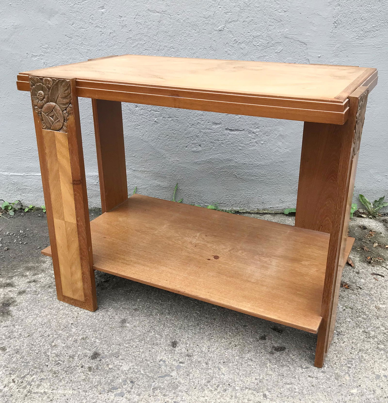 Art Deco Occasional Table Mixed Woods (1 of 4)