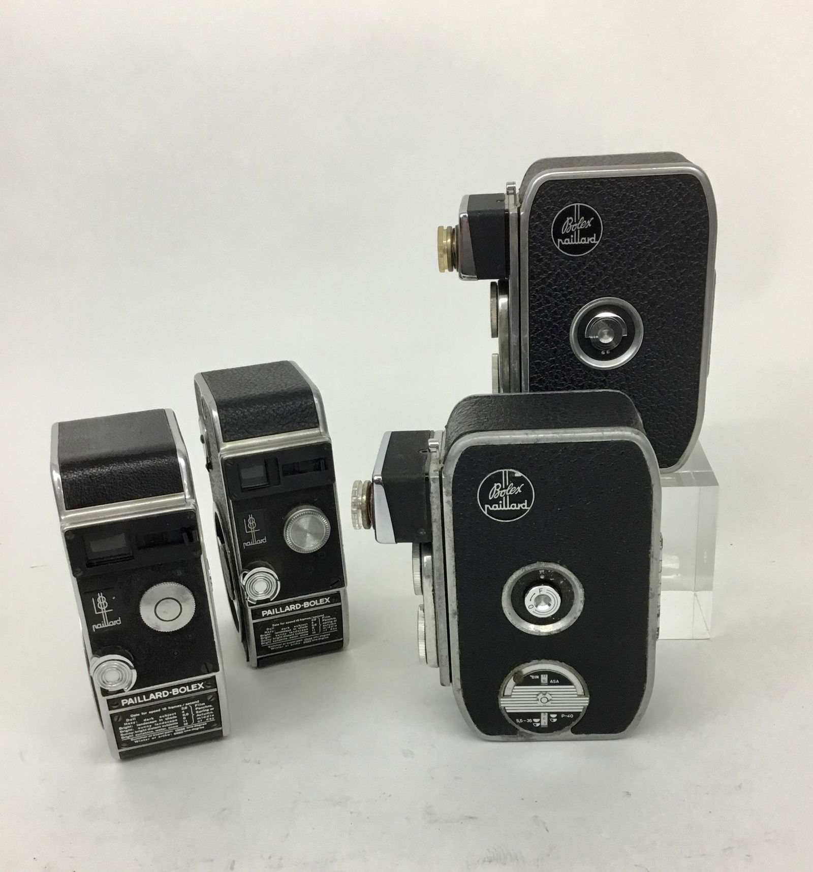 Vintage Bolex 8L Movie Cameras Lot of Four (1 of 9)